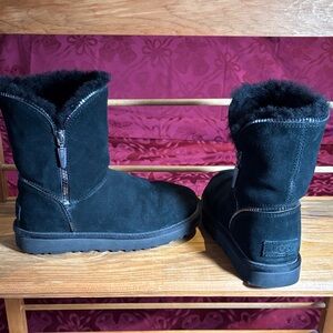 UGG Black Suede Winter Boots